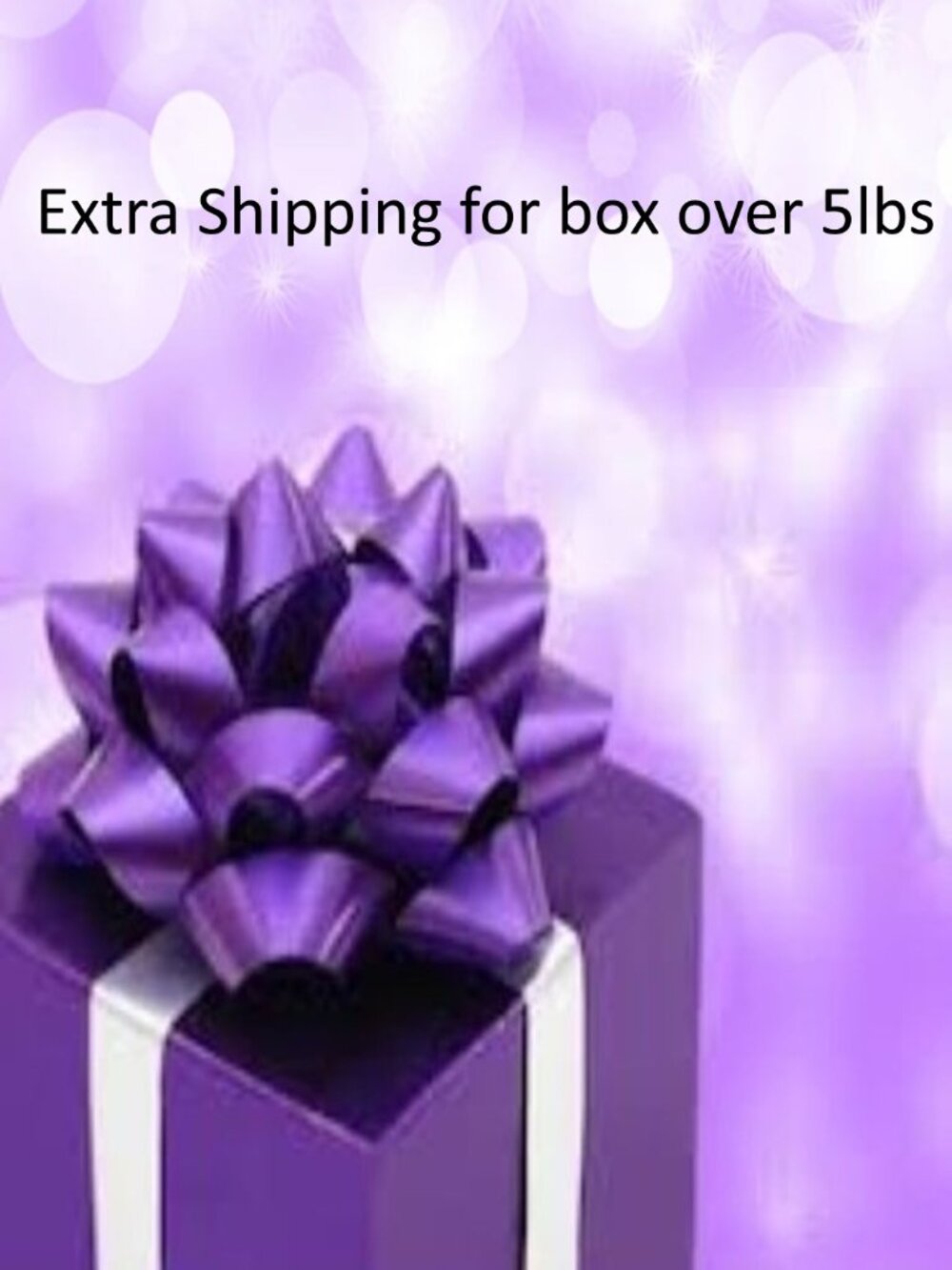 Extra shipping label for bundle over 5 pounds